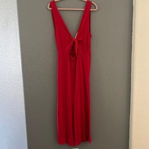 Red jumpsuit